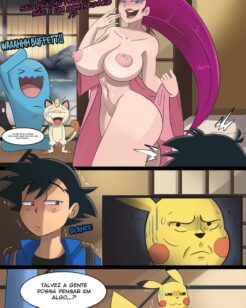 Comic Pornô: Jessie transa com Ash